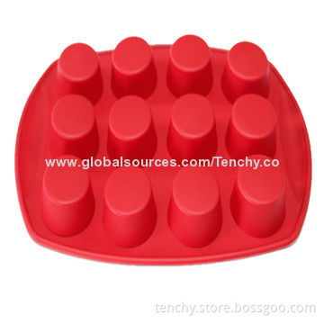 12-cup Silicone Baking Oven Pan, Dishwasher, Freeze and Microwave Safe